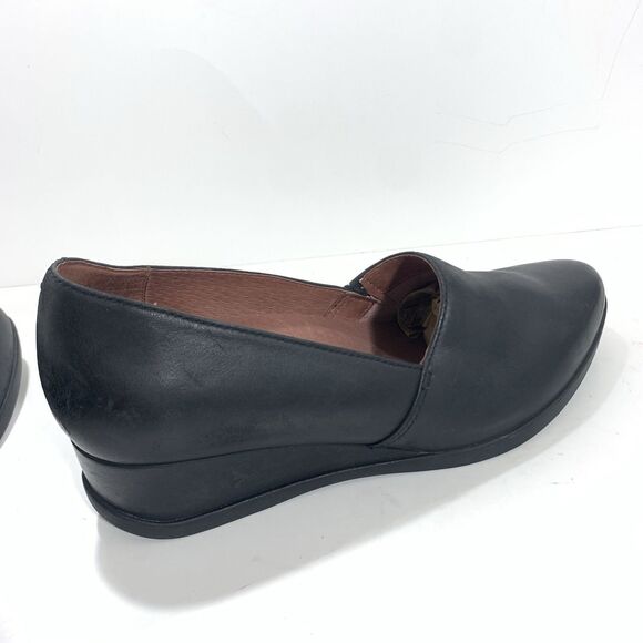 Dansko Black Leather Wedged Comfort Professional Shoes Size 38 EU 7.5-8 US - Picture 9 of 16